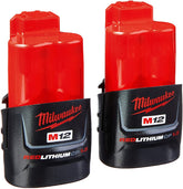 美行Milwaukee M12 fuel  2553 1/4 英吋(約 0.6 公分)六角衝擊起子雙電1.5AH套裝 MILWAUKEE美沃奇(美行)